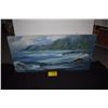 Image 1 : UNFRAMED OIL ON CANVAS, "KAUAI COAST"; SIGNED SHRAFNEL HAWAII '70 (ADELINE SHRAFNEL)