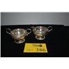 Image 2 : STERLING 6" PLATES, CREAMER & SUGAR, COMPOTE & BABY CUP & TIFFANY CHOPSTICKS (1,651 GRAMS)