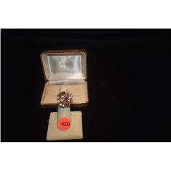 MING'S 14K PEARL & GEMSTONE RING (TW 10.59 GRAMS)