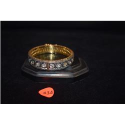 MUGHAL WEDDING BANGLE W/POLKI DIAMONDS, INDIA