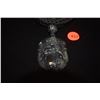 Image 2 : CARVED BLACK JADE PENDANT ON CORD NECKLACE