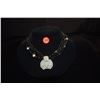 Image 1 : MULTI STRAND BEAD NECKLACE W/CARVED ANTIQUE NEPHRITE PENDANT