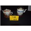 Image 1 : ANTIQUE CHINESE TEAPOTS W/STANDS; SIGNED (2 PCS)