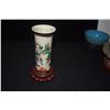 Image 2 : CHINESE MIXED LOT: ANTIQUE AND VINTAGE BOWLS, FIGURE, PORCELAIN W/STANDS (4 PCS)