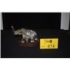 Image 1 : ROCK CRYSTAL ELEPHANT CARVING ON STAND