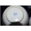 Image 2 : CHINESE BLUE & WHITE RICE PATTERN BOWLS, CUPS, SPOONS, ETC. (22 PCS)