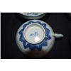 Image 2 : CHINESE BLUE & WHITE RICE PATTERN TEA SET (21 PCS)