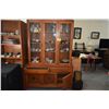 Image 2 : VINTAGE TEAK CHINA CABINET (2 SECTION)