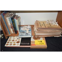 COLLECTION OF BOOK ON SEASHELLS & CORAL PIECES