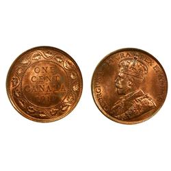1913 Canada Large Cent-ACGMS65Red