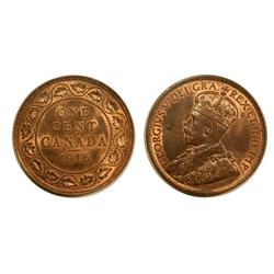 1916 Canada Large Cent-MS62RB