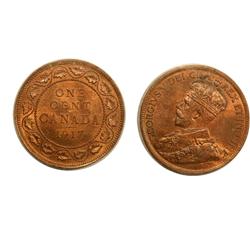 1917 Canada Large Cent-ICCSMS63Red