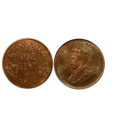 1929 Canada Small Cent-ICGMS65BN