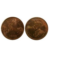 1930 Canada Small Cent-ICCSMS64RB