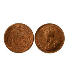 1932 Canada Small Cent-ACGMS65RB