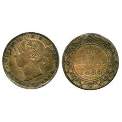1888 Newfoundland Twenty Cent-ICCSF12