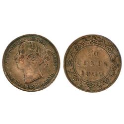 1900 Newfoundland Twenty Cent-ICCSVF20