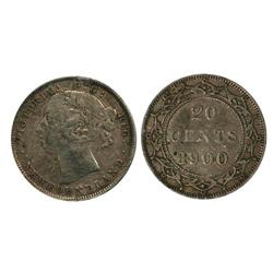 1900 Newfoundland Twenty Cent-ICCSVF20