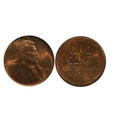 1913 USA One Cent-NGCMS65Red