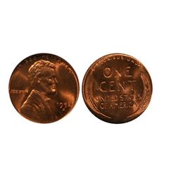 1952D USA One Cent-ANACSMS67Red