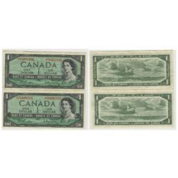 1954 Bank of Canada *$1.00 Pair-F/VF
