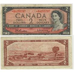 1954 Bank of Canada *$2-VF