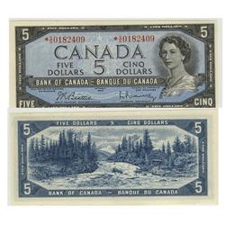 1954 Bank of Canada *$5-Unc
