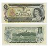 Image 1 : 1973 Bank of  Canada $1 Radar-Unc