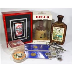 VINTAGE INCASED BEER CAN (FULL) W/CORK