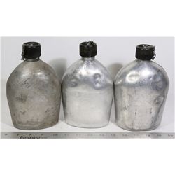 X3 1945/1953 WWII & KOREA WATER BOTTLES