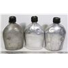 Image 1 : X3 1945/1953 WWII & KOREA WATER BOTTLES