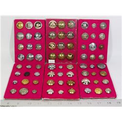 X72 LOT OF VARIOUS POLICE/ARMY BUTTONS