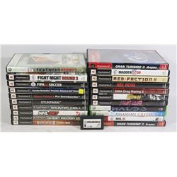 PS2 AND XBOX360 GAMES FLAT