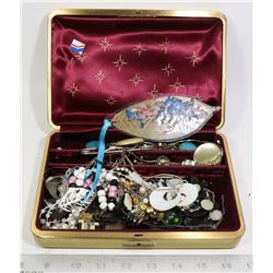 JEWELRY CASE WITH CONTENTS