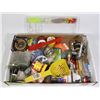 Image 1 : FLAT OF FISHING SUPPLIES FLY REEL OPEN FACE