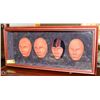 Image 1 : 4 HEAD FIRED CLAY SHADOWBOX PICTURE