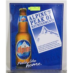 ALPINE BEER COLLECTABLE TIN SIGN