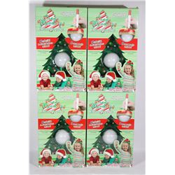 LOT OF 4 TREE MENDOUS, TREE ORNAMENT DECORATOR SET