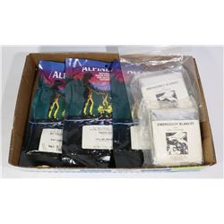 EMERGENCY FOOD RATIONS, BLANKETS