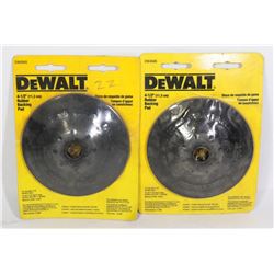 DEWALT RUBBER BACKING PAD PAIR