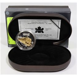 ROYAL CAN. MINT $20 SILVER & GOLD HMCS TRAIN