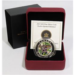 2013 SILVER $10 DRAGONFLY RCM COIN