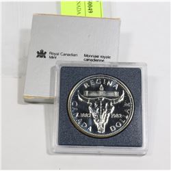 1982 SILVER CANADA $1 SP COIN IN CASE