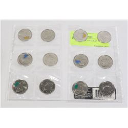 2011 NATURE X10 PACK 25 CENTS COIN SET