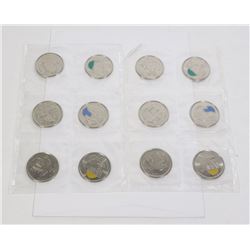 2011 NATURE X10 PACK 25 CENTS COIN SET