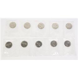 1968/69 X10 RCM SEALED CANADA $1 COINS