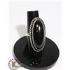 Image 2 : #89-BLACK OBSIDIAN RING SIZE 6.5