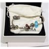Image 1 : AS NEW AUTHENTIC PANDORA BRACELET W/ 4 CHARMS