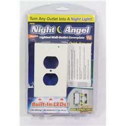 NEW NIGHT ANGEL LIGHTED WALL OUTLET COVER PLATE