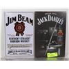 Image 1 : JACK DANIELS/JIM BIN COLLECTABLE TIN SIGNS
